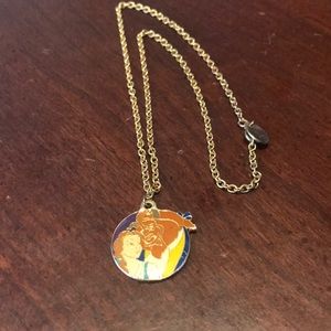 Disney Vintage Beauty and The Beast Necklace